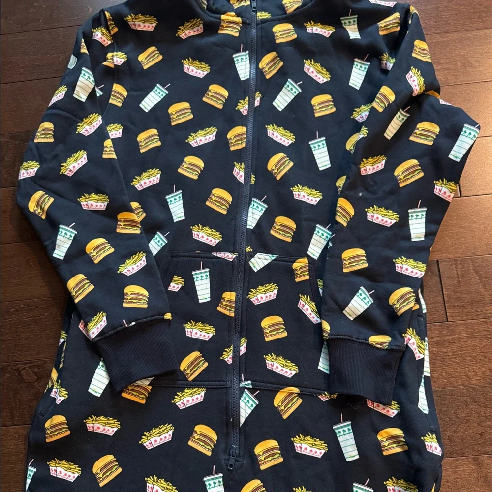 In N Out Hooded Onesie with front pocket - Picture 2 of 4